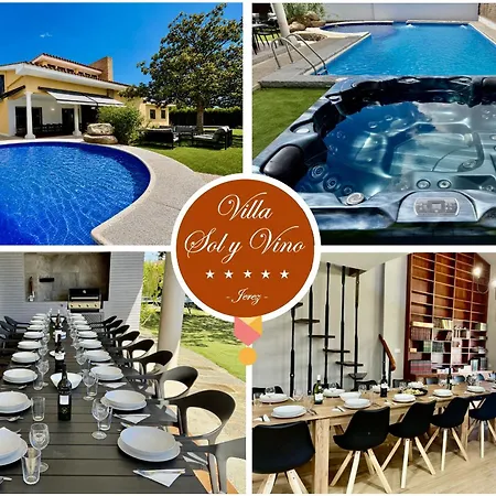 Villa Sol Y Vino I Piscina Salada I Jacuzzi I Bbq I Ps5 I Aircon I Luxury & Privacy Jerez *